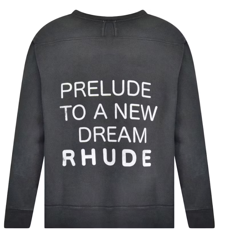 Rhude The Audacity To Dream Vintage Washed Hoodie Black/Red/White