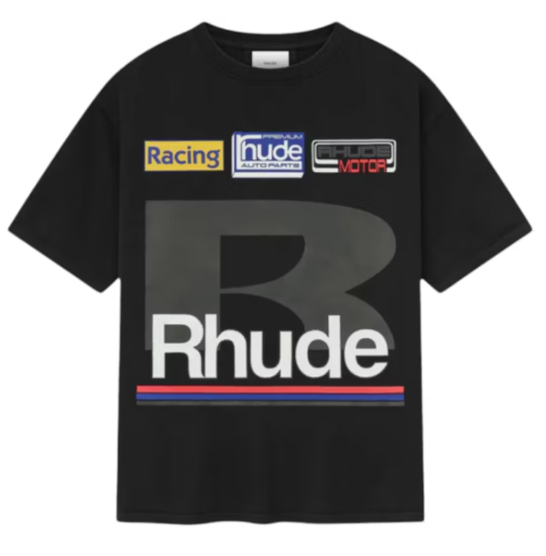 Rhude Petrol Patch T-shirt Vintage Black