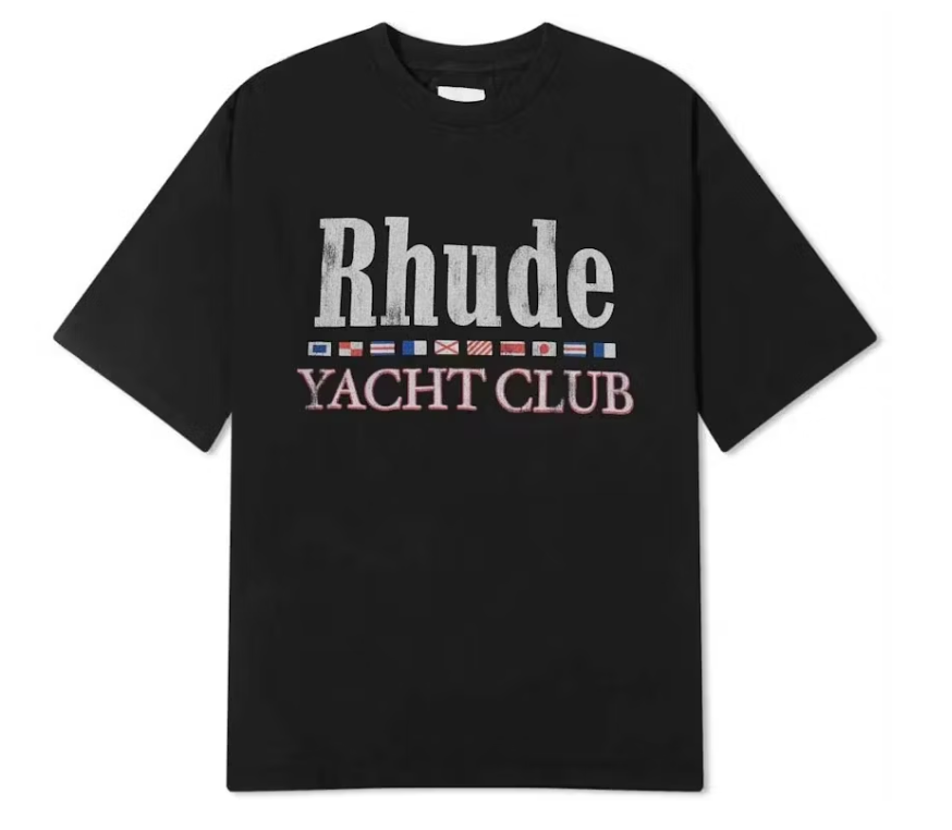 Rhude Flag T-shirt Black