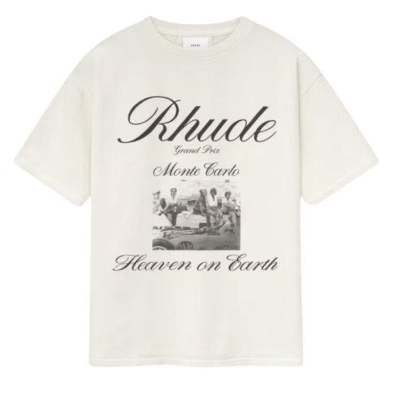 Rhude Heaven On Earth T-shirt Vintage White