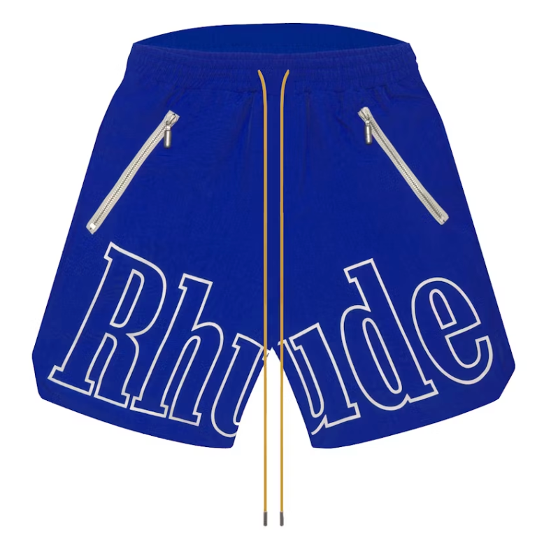 Rhude RH Logo Shorts Blue
