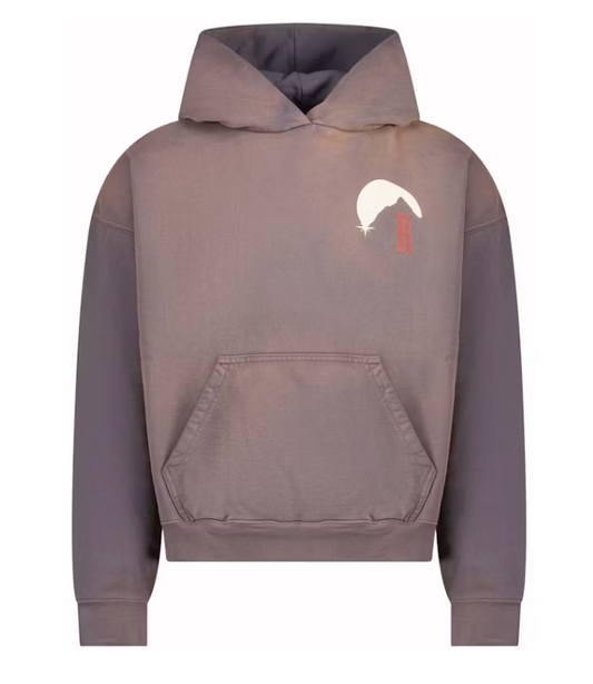 Rhude Moonlight Stamp Hoodie Grey