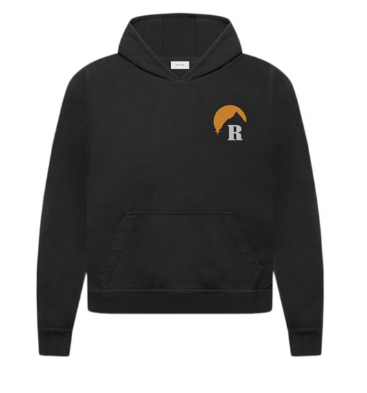 Rhude Mountain Logo Hoodie Black
