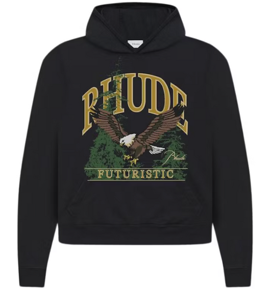 Rhude Merch Future Hoodie Black
