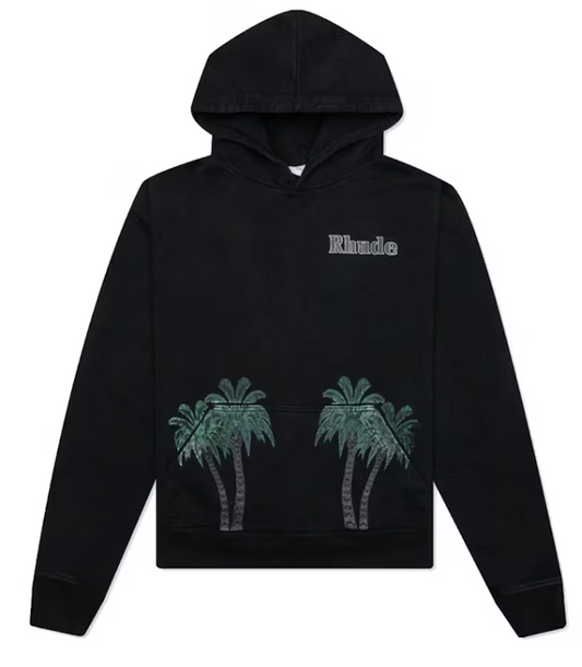 Rhude Port De Gustavia Hoodie Vintage Black/Multicolor