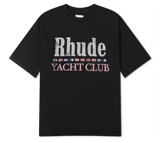 Rhude Flag T-shirt Black