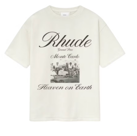 Rhude Heaven On Earth T-shirt Vintage White