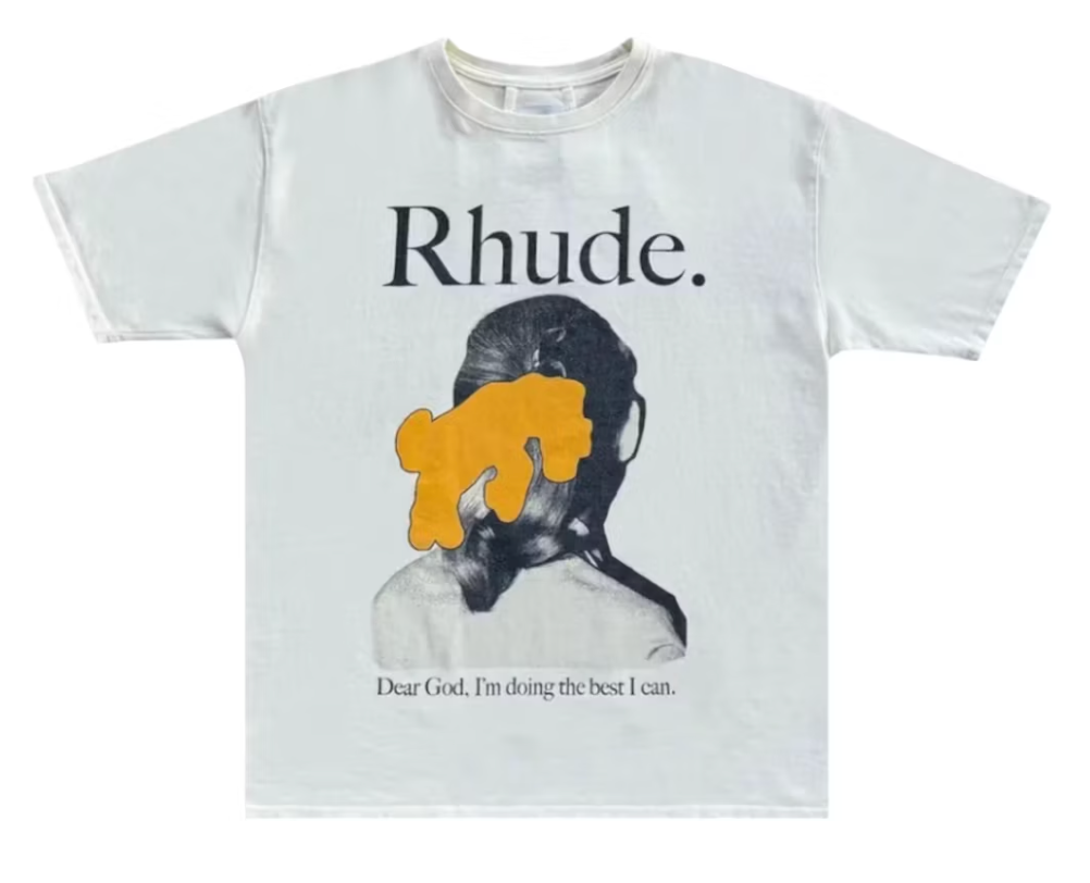 Rhude Ponytail T-shirt Vintage White