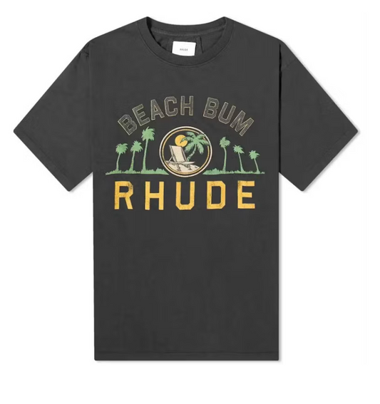 Rhude Palmera T-shirt Vintage Black