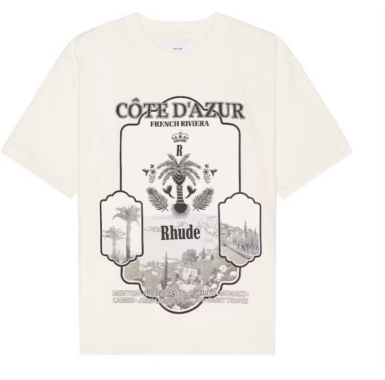 Rhude Azur Mirror T-shirt White