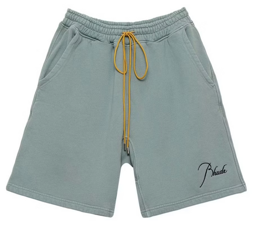 Rhude Logo Swim Shorts Sage