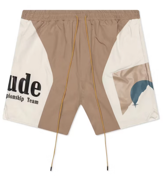 Rhude Senna Flight Shorts Tan/Cream