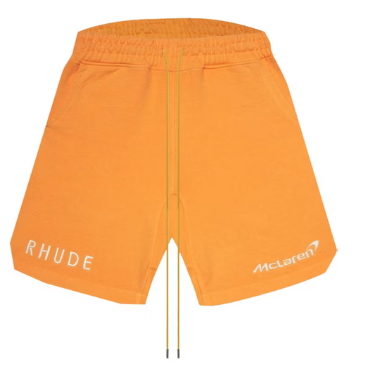Rhude Terry Trackside Shorts Orange